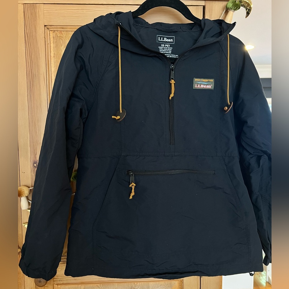 L.l.bean Mountain Classic Anorak rain jacket XS